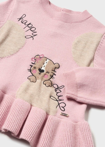 Conjunto 2 piezas tricot bebé Ref. 13-02528-068 Rosado