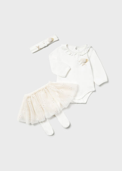 Conj. body tutu para bebé MAYORAL Ref. 13/2848/25 Champagne