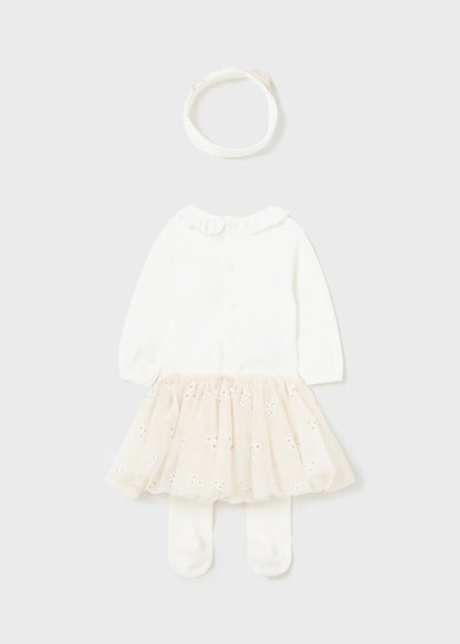 Conj. body tutu para bebé MAYORAL Ref. 13/2848/25 Champagne