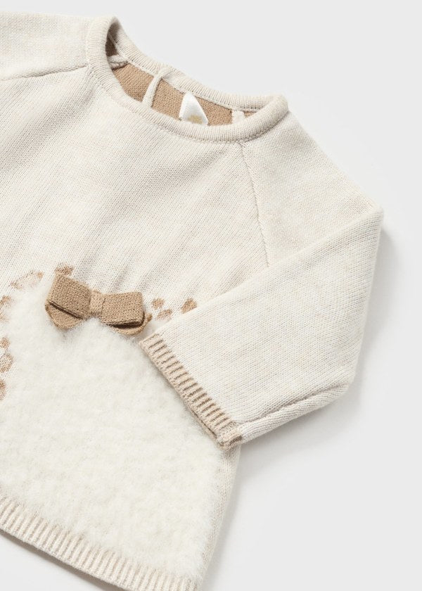 Conj. jersey tricot y leotard para bebé MAYORAL Ref. 13/2234/32 Milk vig