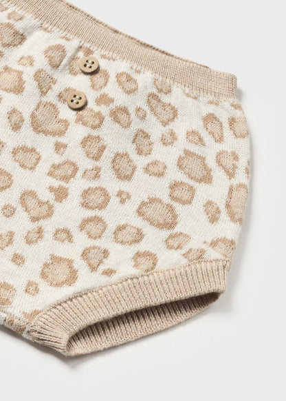 Conj. jersey tricot y leotard para bebé MAYORAL Ref. 13/2234/32 Milk vig