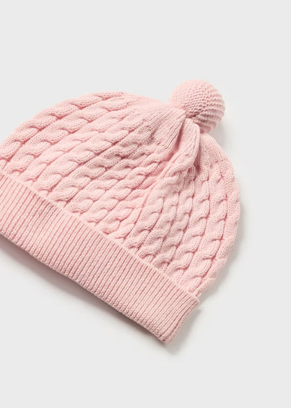 Conj. polaina y gorro tricot para bebé MAYORAL Ref. 13/2507/56 Rosa baby