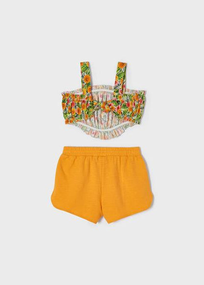 Conjunto 2 Piezas , Short Top Nude Sku 3287 Color 95 Calabaza