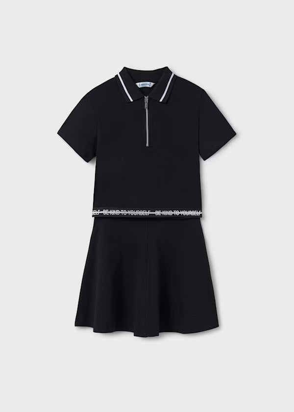Conjunto falda y polo niña