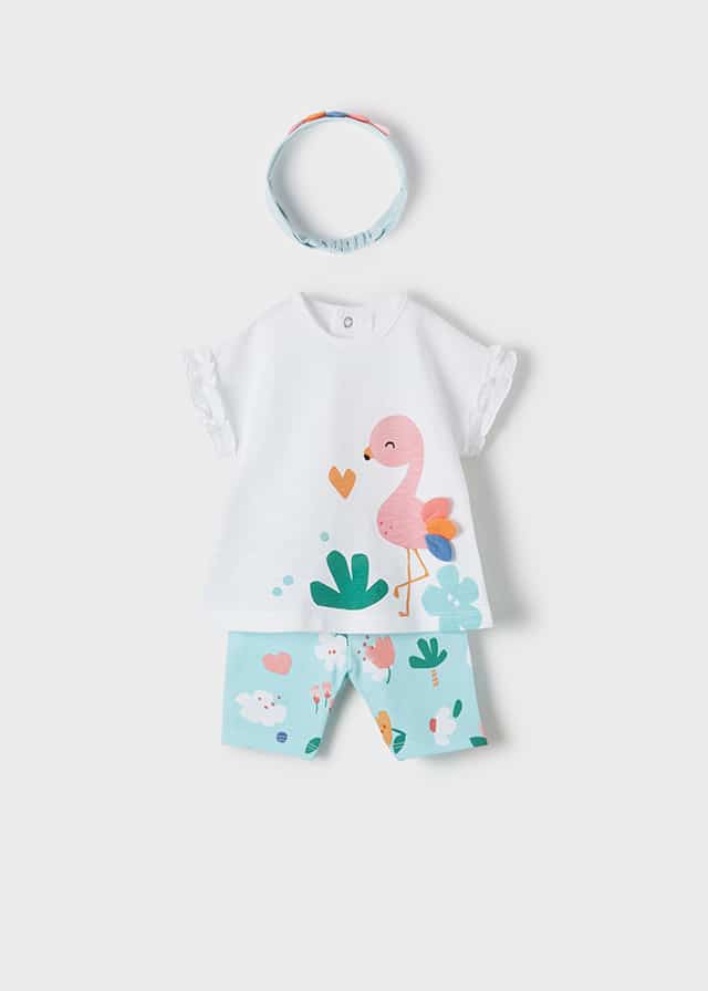 Conjunto 3 pz para bebé niña MAYORAL Ref. 22/1715/44 Aqua
