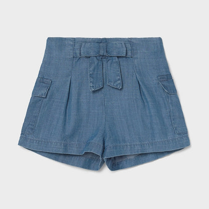 Pantalón Corto Bebe Niña Sku 1226 Color Indigo