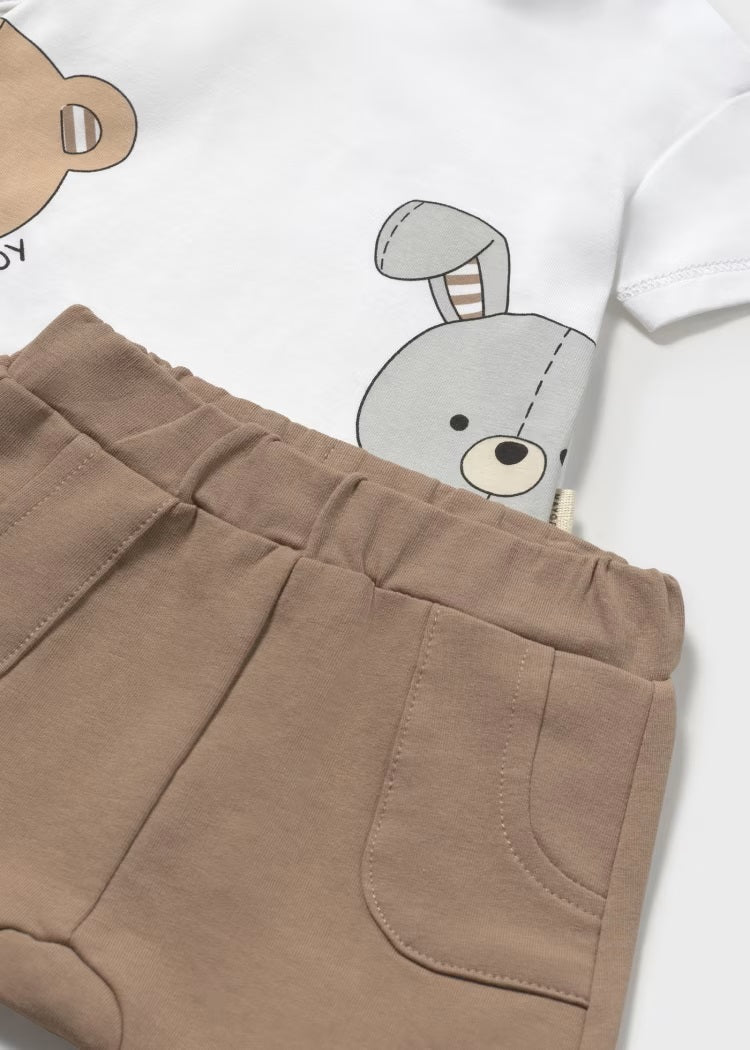 Conj. pantalon corto punto