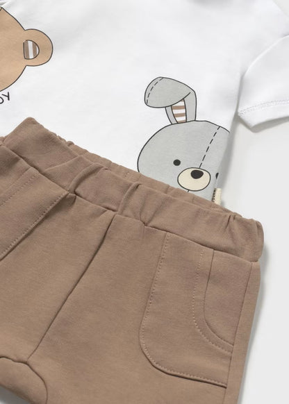 Conj. pantalon corto punto