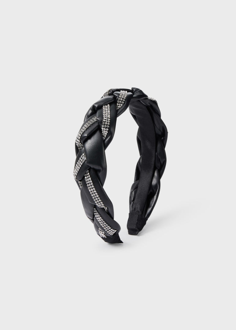 Diadema trenzada para niña Art. 23-10486-011 Negro
