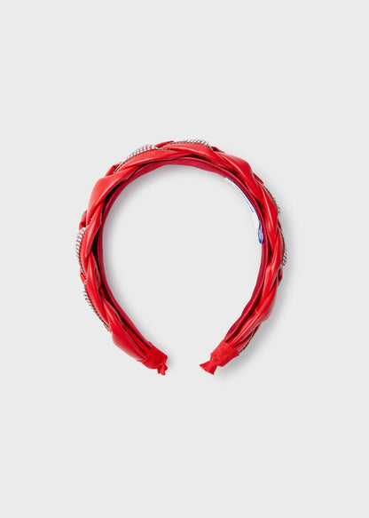 Diadema trenzada para niña Art. 23-10486-013 Rojo