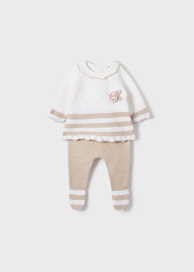 Conjunto 2 pz Tricot para niña SKU-1589/10 Color Taupe