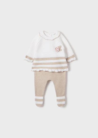 Conjunto 2 pz Tricot para niña SKU-1589/10 Color Taupe