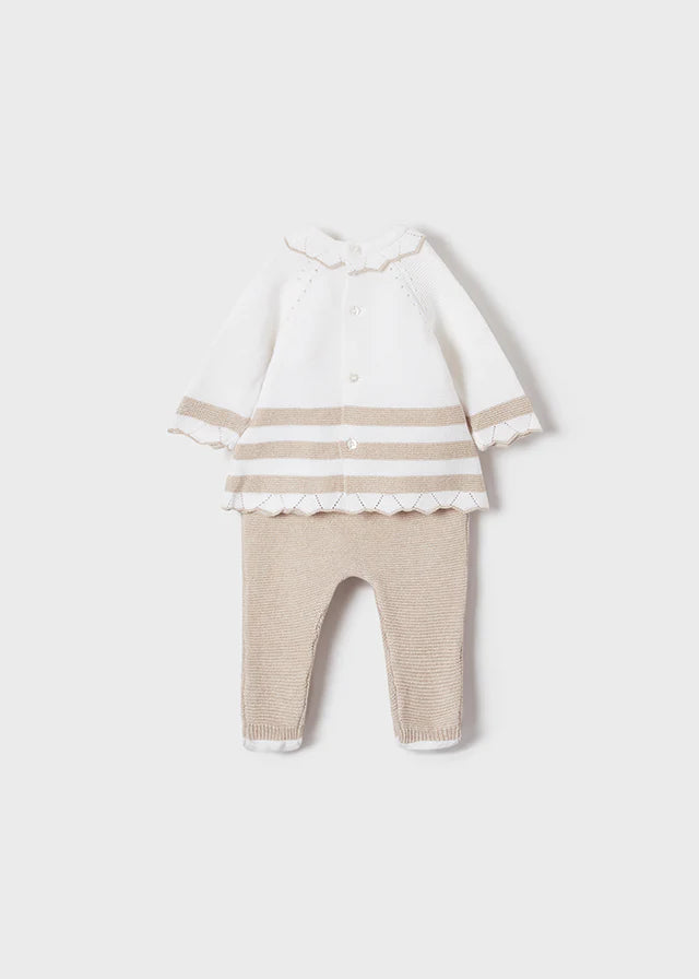 Conjunto 2 pz Tricot para niña SKU-1589/10 Color Taupe