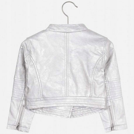 Cazadora biker para niña MAYORAL Ref. 3406/58 Plata
