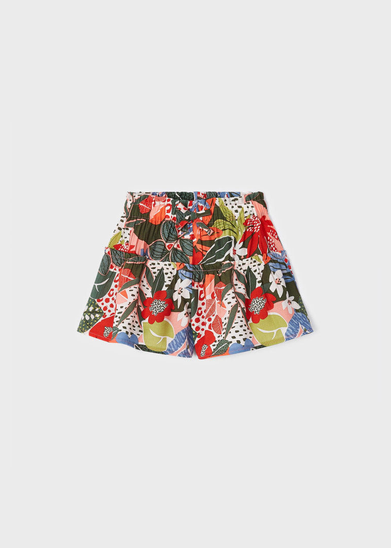 Falda-pantalón con estampado para niña Art. 23-03907-070 Naranja