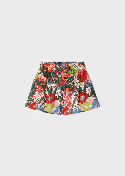 Falda-pantalón con estampado para niña Art. 23-03907-070 Naranja