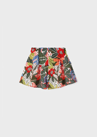 Falda-pantalón con estampado para niña Art. 23-03907-070 Naranja