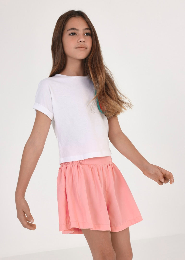 Falda-pantalón de TENCEL Lyocell para chica Art. 23-06906-036 Chicle