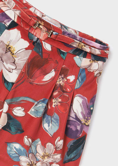 Falda pantalon estampada MAYORAL Ref. 13/7953/3 Rojo