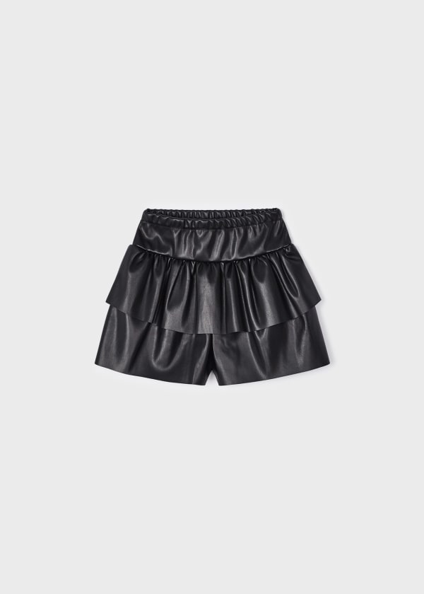 Falda-pantalón polipiel niña MAYORAL Ref. 13-04908-080 Negro