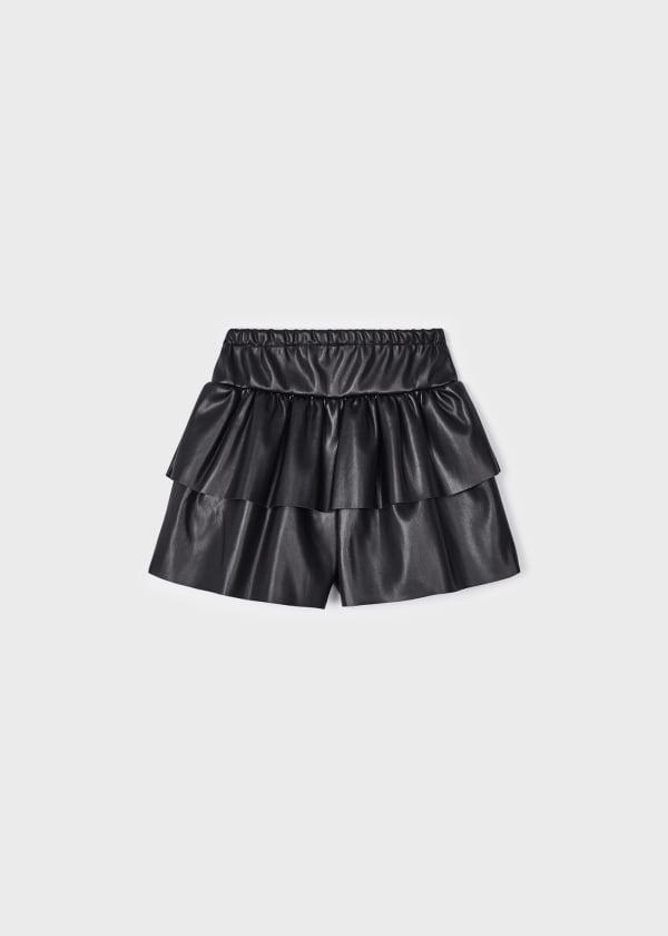 Falda-pantalón polipiel niña MAYORAL Ref. 13-04908-080 Negro