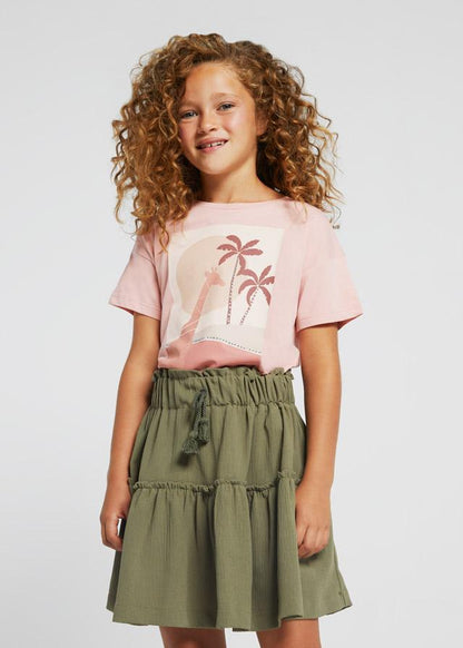 Falda Crepe Sku 6951 Color Alga