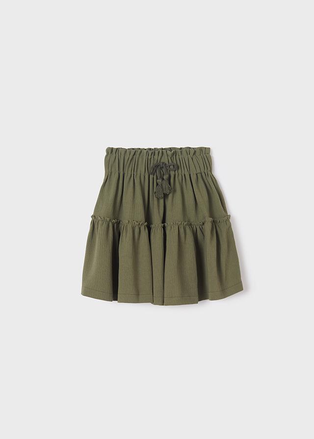 Falda Crepe Sku 6951 Color Alga