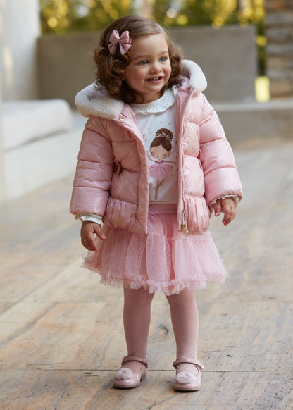 Falda tul flocado MAYORAL Ref. 13/2967/19 Rosado