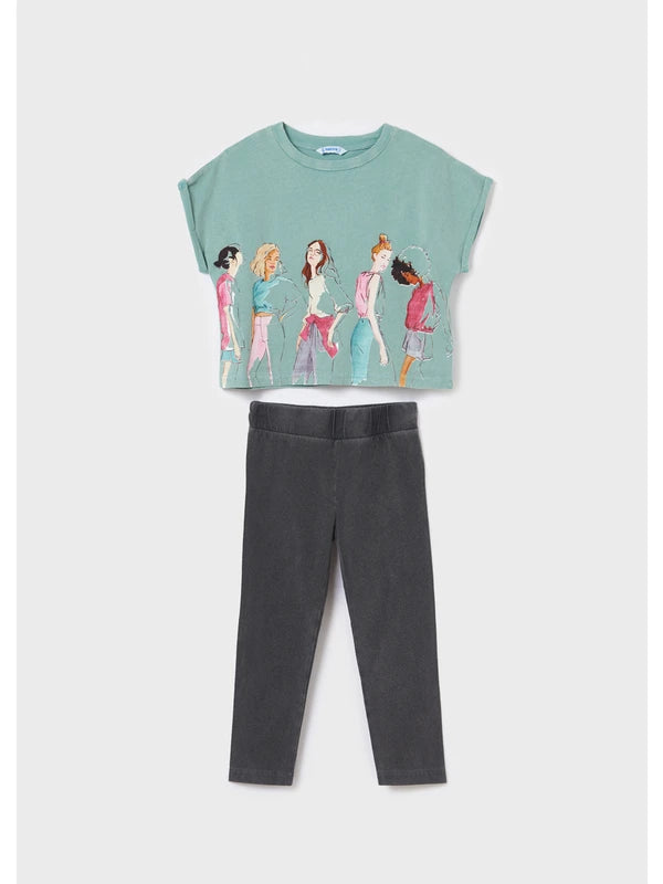 Conjunto 2 Pz Leggings para niña MAYORAL Ref. 22/6741/39 Agata