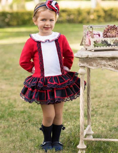 Vestido para niña DOLCE PETIT Ref. 24/2200/V 13 Rojo