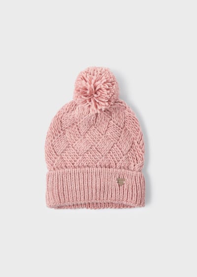 Gorro pompón niña Ref. 13-10602-055 Nude