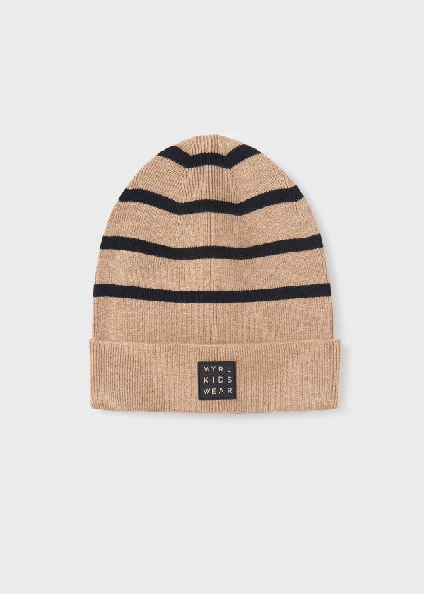 Gorro rayas chica  MAYORAL Ref. 13-10643-027 Galleta vi