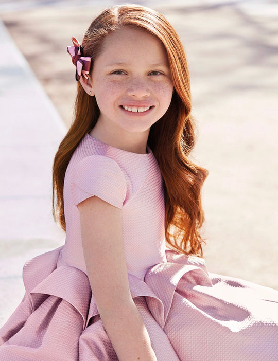 Vestido Jacquard Fantasia ABEL & LULA SKU 5517 Color Rosa