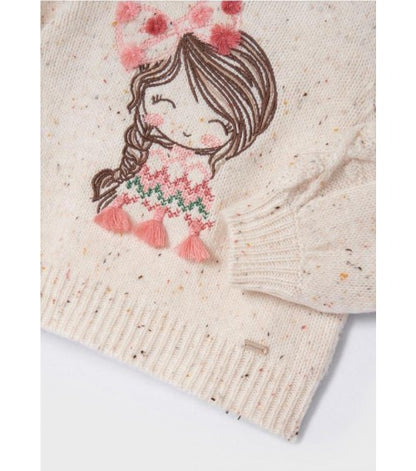 Jersey intarsia bordados