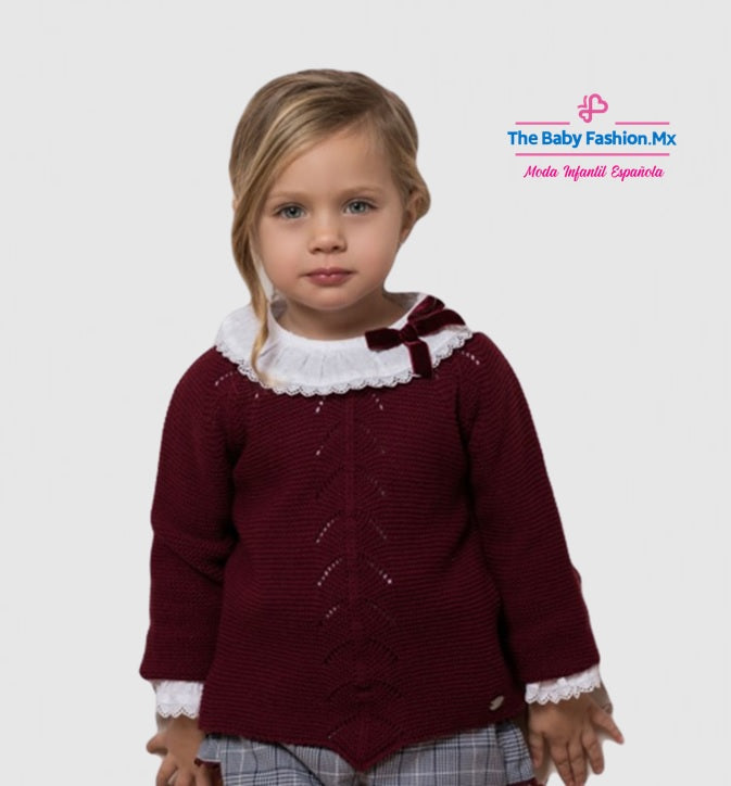 Jersey DOLCE PETIT para niña y para chica Ref. 24/2212/J 21 Cereza