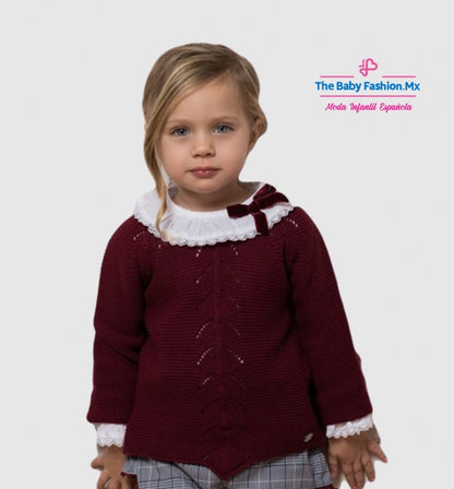 Jersey DOLCE PETIT para niña y para chica Ref. 24/2212/J 21 Cereza