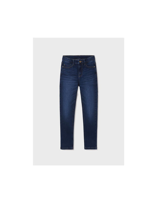 Pantalon Tejano Slim Fit Basico SKU 516 Color 52 Oscuro