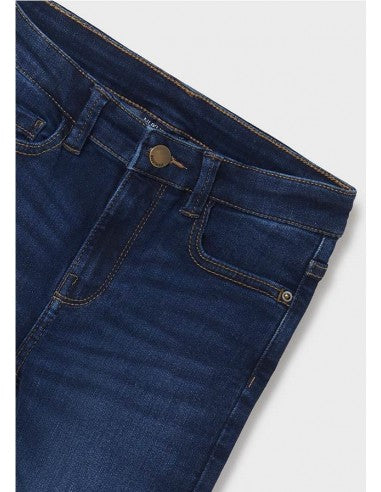Pantalon Tejano Slim Fit Basico SKU 516 Color 52 Oscuro