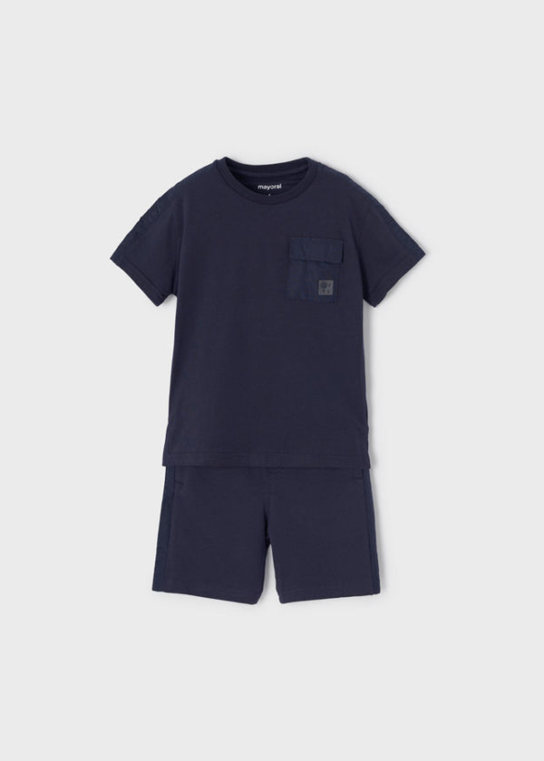 Conjunto 2 Piezas Bermuda Camiseta Sku 3652 Color 20 Tornado