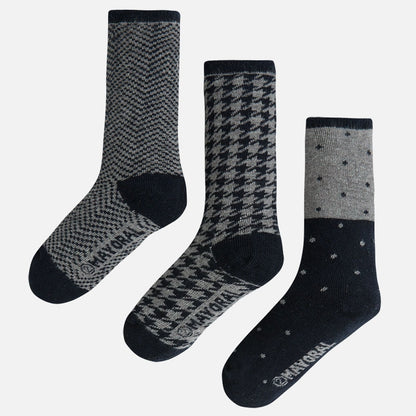 Set 3 Calcetines MAYORAL SKU 10033 50 Hierro vig
