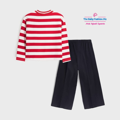 Conjunto 2 pz sueter y pantalón para chica MAYORAL Ref. 7545/44 Carmin