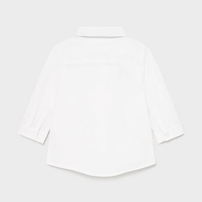 Camisa M/L Vestir Pajarita MAYORAL Ref1120-95 Blanco