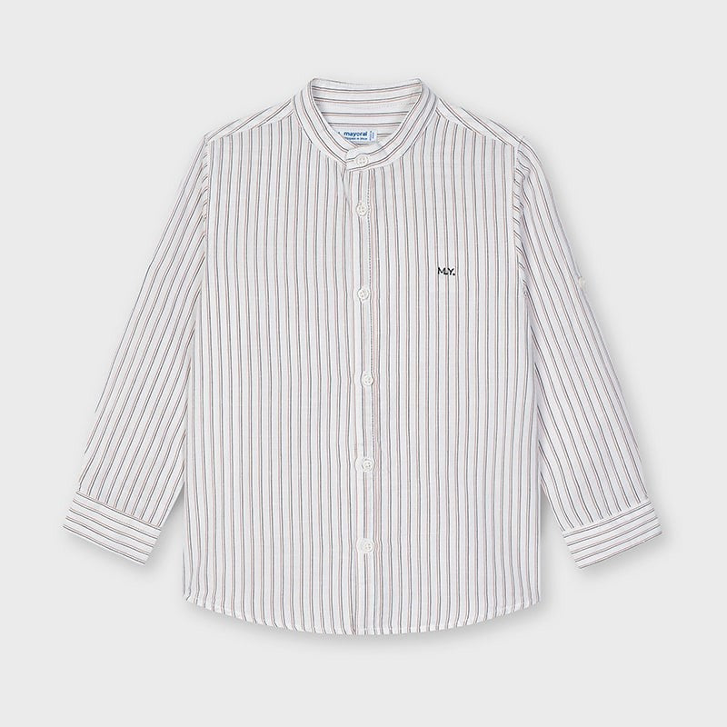 Camisa Cuello Mao Sku 3124 Color Arcilla