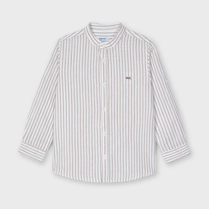 Camisa Cuello Mao Sku 3124 Color Arcilla