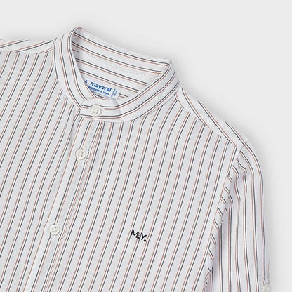 Camisa Cuello Mao Sku 3124 Color Arcilla