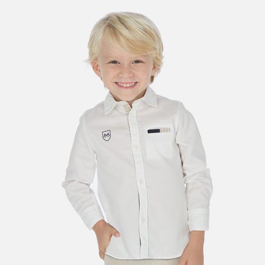 Camisa M/L de Vestir para niño MAYORAL Ref 3171/18 Blanco