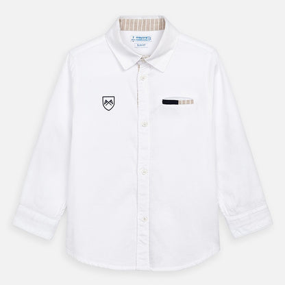 Camisa M/L de Vestir para niño MAYORAL Ref 3171/18 Blanco