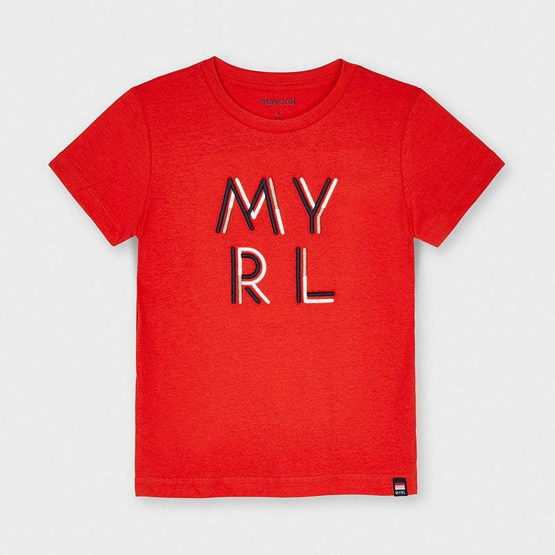 Camisa M/C para niño MAYORAL Ref 170/16 Cyber Red