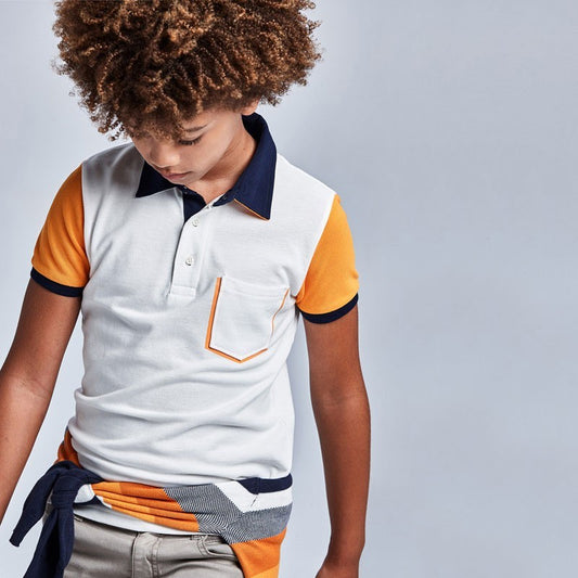 Camiseta Polo para chico MAYORAL Ref. 6110/86 Blanco