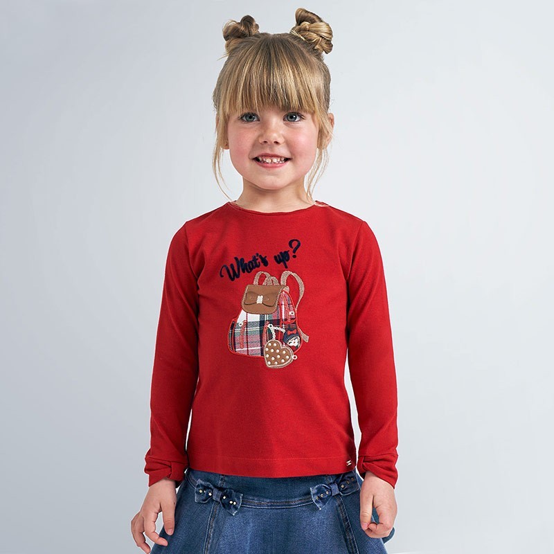 Camiseta what's up Sku 4067 Color Carmin